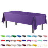 Purple plastic Table Cover